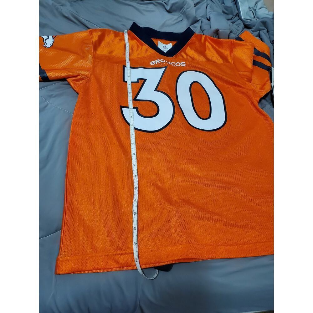 Denver Broncos - Lindsay #30 Jersey Youth XL Blue and Orange NFL Jersey - Picture 7 of 13